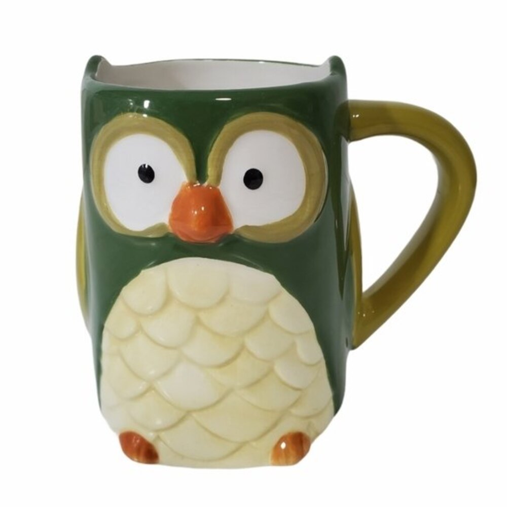 Tag green Owl fall  Coffee Mug Cup. *